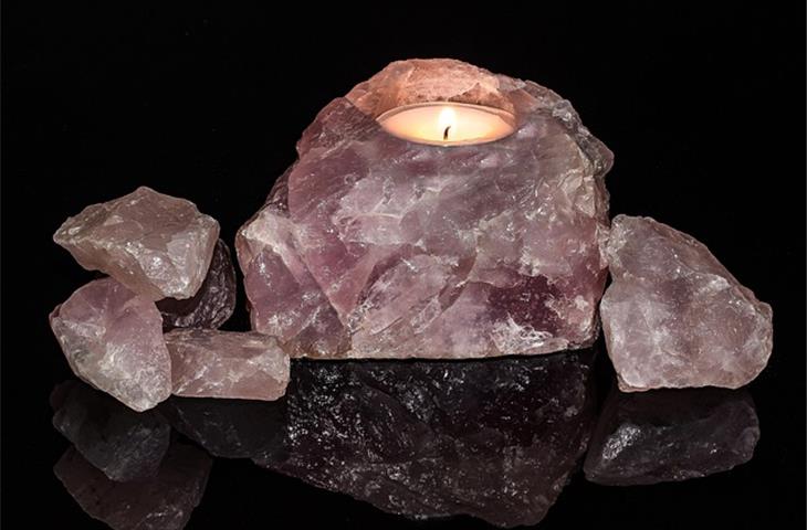 pearl and rose quartz