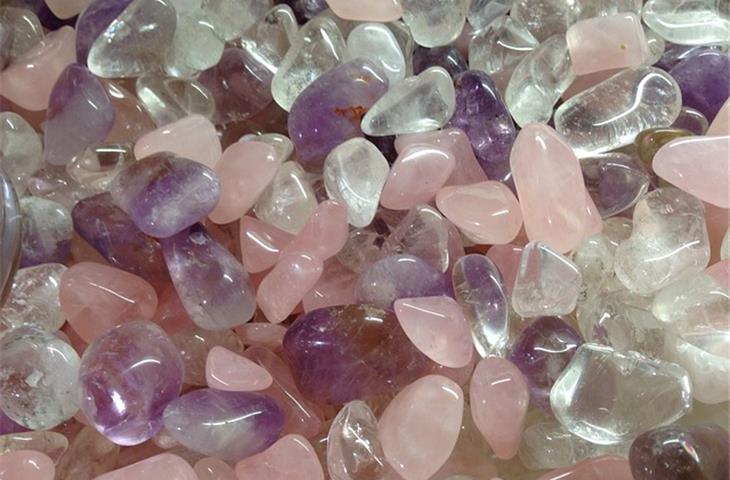 pearl and rose quartz